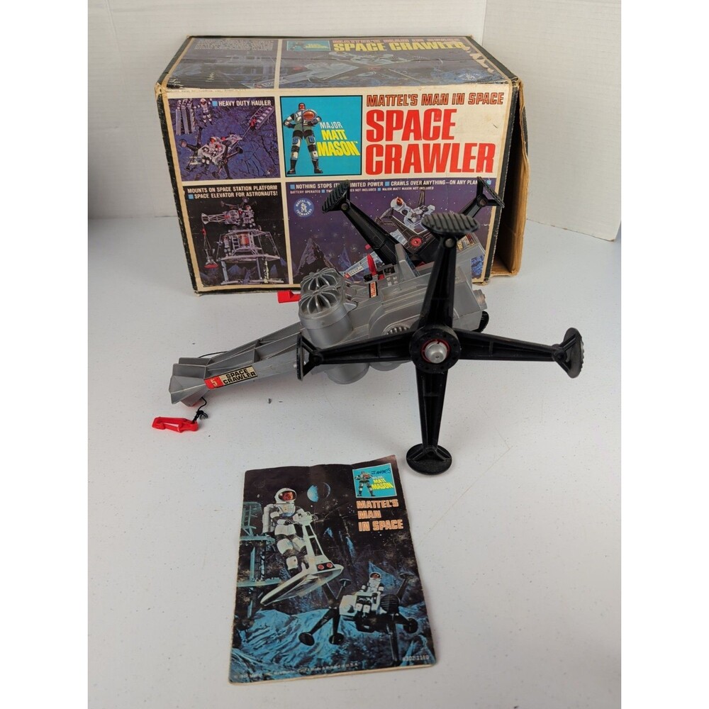 Mattel 1968 Major Matt Mason Man in Space Crawler in Box W/ Insert Works
